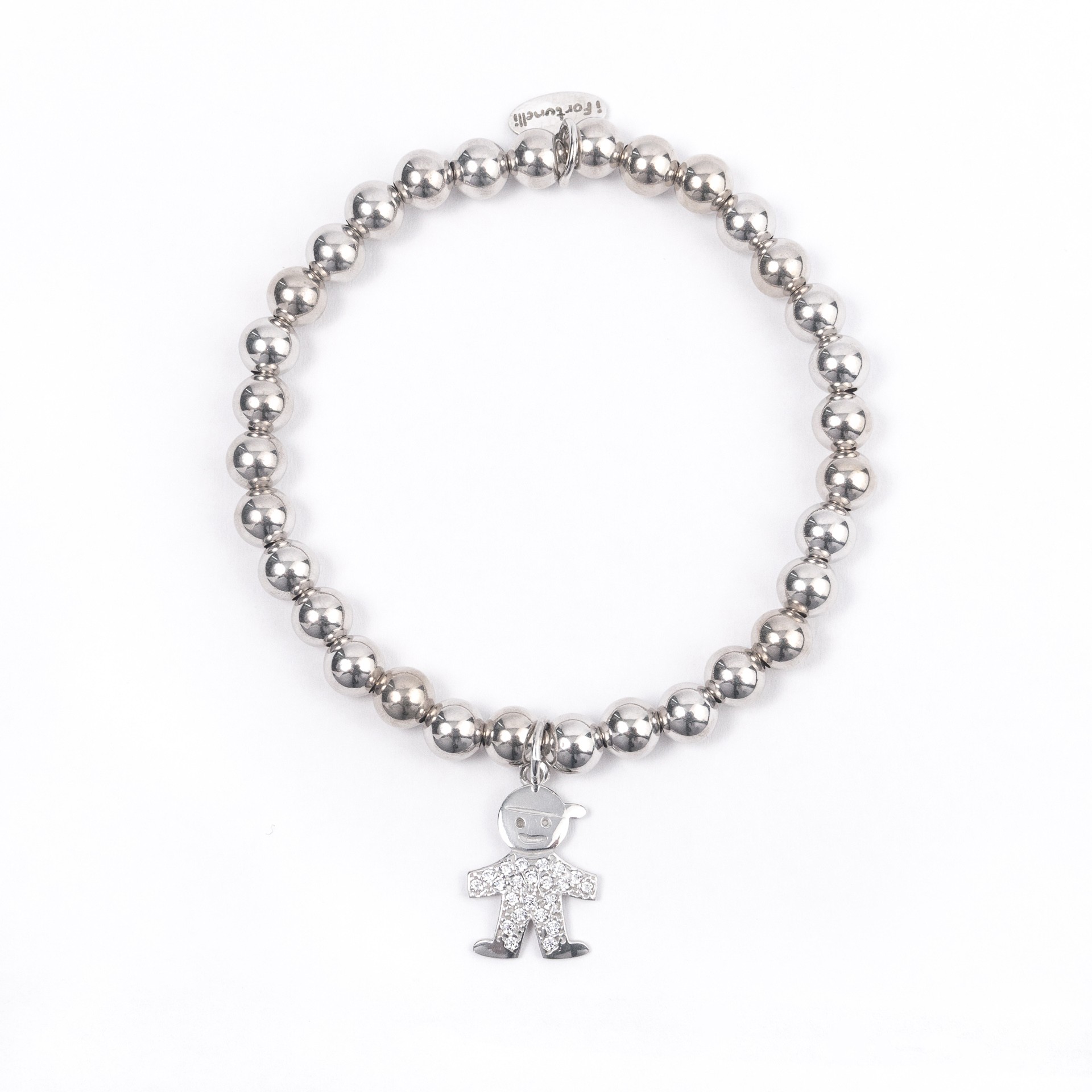 Bracciale Argento Bambina con sfere da 6 mm