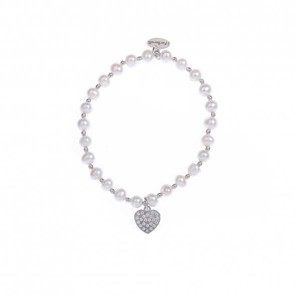 Bracciale Perle Cuore